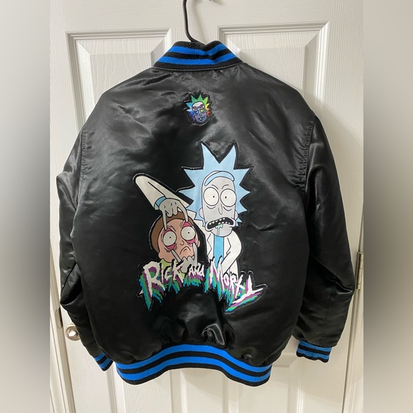 Rick And Morty varsity Jacket, vintage Rick and Morty Jacket, Men’s size medium - Picture 5 of 9